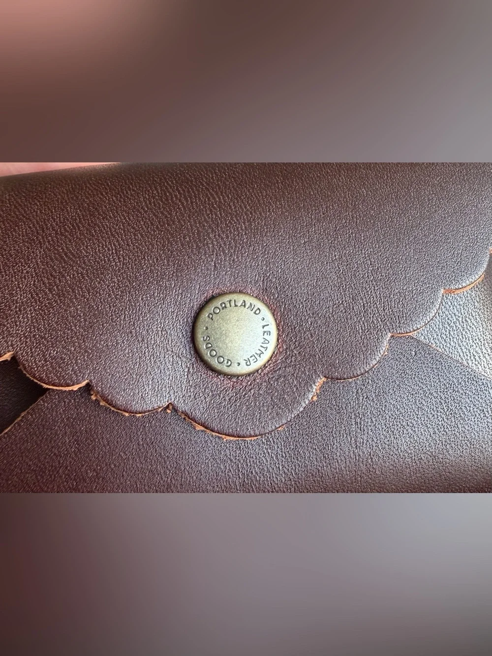 NWOT Portland Leather Goods Daisy Plus Wallet in Grizzly 🐻🤎